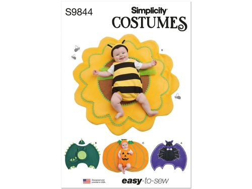 Great value Simplicity Pattern S9844 Baby Costume- Size A (XS-S-M-L) available to order online Australia