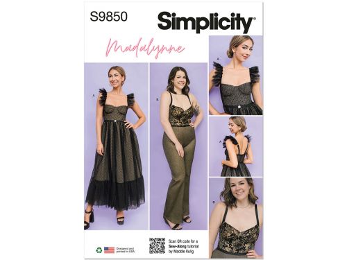 Great value Simplicity Pattern S9850 MISSES' AND WOMEN'S DRESS AND JUMPSUIT- Size BB (1X-5X) available to order online Australia