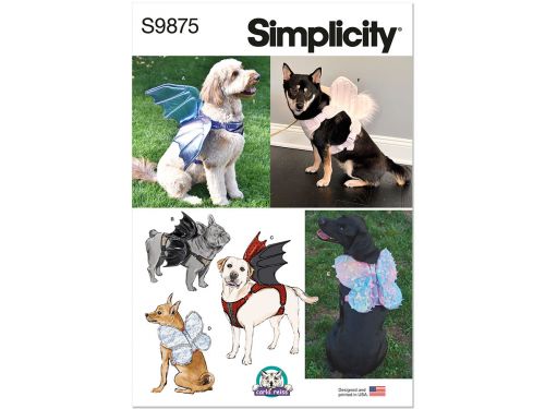 Great value Simplicity Pattern S9875 DOG HARNESS WITH WINGS- Size A (S-M-L) available to order online Australia