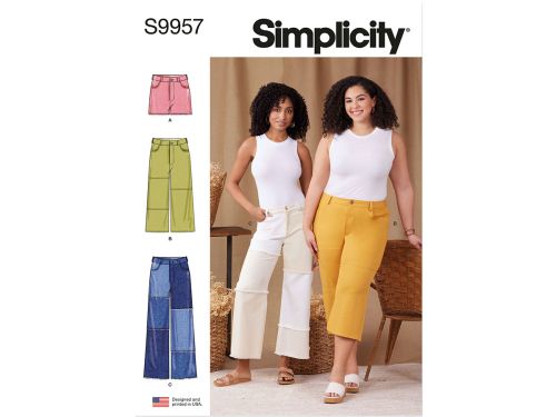 Great value Simplicity Pattern S9957 MISSES' AND WOMEN'S SHORTS AND PANTS- Size BB (20W-22W-24W-26W-28W) available to order online Australia