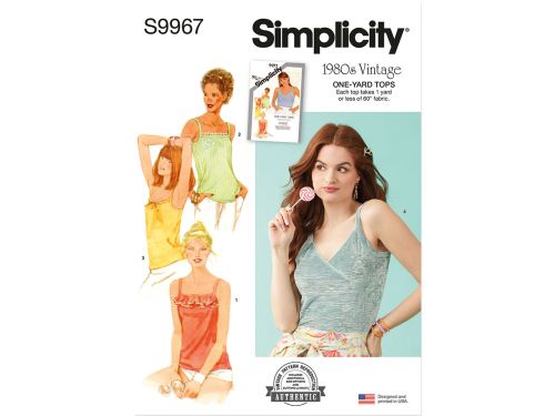 Great value Simplicity Pattern S9967 MISSES' PULLOVER KNIT TOPS- Size A (6-8-10-12-14) available to order online Australia