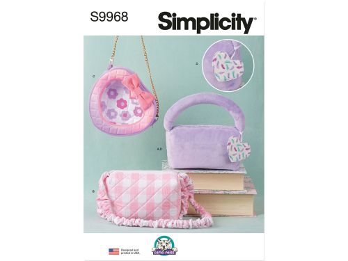 Great value Simplicity Pattern S9968 BAGS AND CHARM- Size OS (ONE SIZE) available to order online Australia