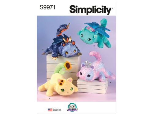 Great value Simplicity Pattern S9971 PLUSH KITTIES- Size OS (ONE SIZE) available to order online Australia