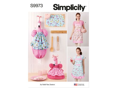Great value Simplicity Pattern S9973 APRONS AND KITCHEN DÉCOR- Size OS (ONE SIZE) available to order online Australia