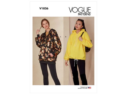 Great value Vogue Pattern V1826 Misses' Sweatshirts- Size A (XS-S-M-L-XL-XXL) available to order online Australia
