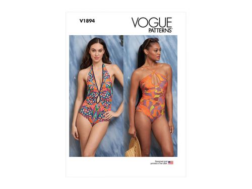 Great value Vogue Pattern V1894 MISSES' SWIMSUITS- Size Y5 (18-20-22-24-26) available to order online Australia