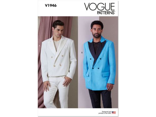 Great value Vogue Pattern VV1946 Men’s Jacket- Size MXX(40-42-44-46) available to order online Australia