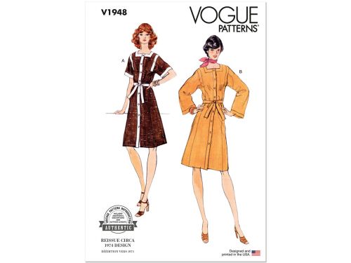 Great value Vogue Pattern V1948 Misses Dress Vintage Elizabeth Burger- Size Y5 (18-20-22-24-26) available to order online Australia