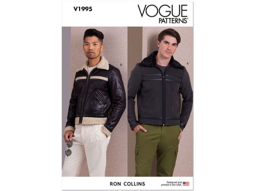 Great value Vogue Pattern V1995 MEN'S JACKETS- Size BB (44-46-48-50-52) available to order online Australia