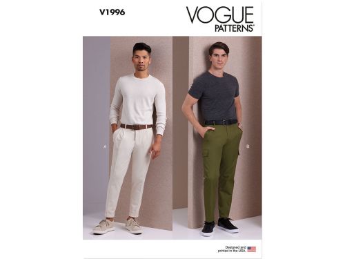 Great value Vogue Pattern V1996 MEN'S PANTS- Size BB (44-46-48-50-52) available to order online Australia