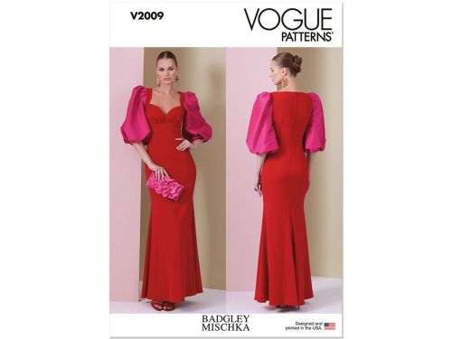 Great value Vogue Pattern V2009 MISSES' DRESS- Size Y5 (18-20-22-24-26) available to order online Australia