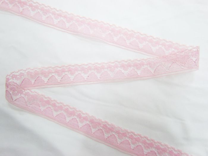 Pink lace ribbon discount
