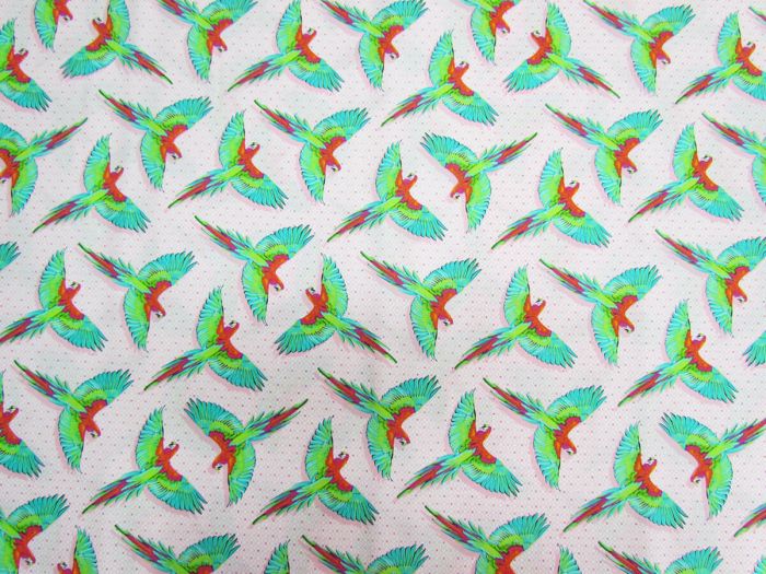 Daydreamer Macaw Ya Later Dragonfruit - Tula Pink - PER QUARTER METRE