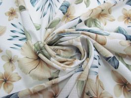 Island Breeze Tropical Foliage Print Modal Cotton Spandex Jersey Knit Fabric  by The Yard 