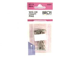 Birch Wig Or Craft Pins Silver