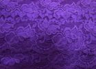 20m Roll of 85mm Giselle Stretch Floral Lace Trim- Purple #259