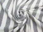 20m Roll of Striped Fleece- Light Grey #5065