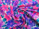 20m Roll of Dizzy Daisy Cotton Jersey- Purple / Pink #5120