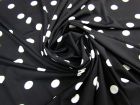 20m Roll of Confetti Dot Lightweight Spandex- Black #7480