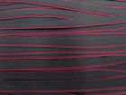 30m Roll of Two-Tone Flat Bias Piping - Black/Maroon