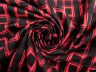20m Roll of Picnic Squares Viscose Shirting- Red #9920