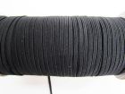 182m Roll of 3mm Braided Elastic- Black #1005M