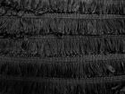 19.1m Roll of 25mm Fringe Trim- Black #T332