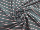20m Roll of Chevron Tracks Stripe Cotton Jersey #4570