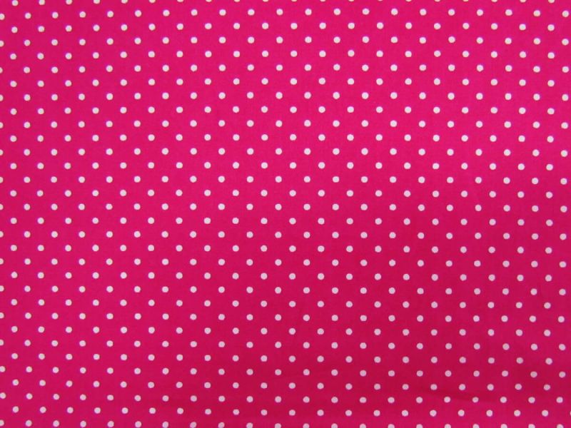 Mini Dots Cotton- Raspberry Pink #PW1522 | 20m+ Available Fabric Online