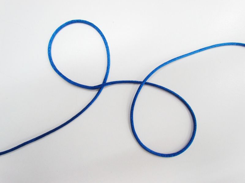 Rat Ribbon 3mm Rat Tail Cord- Electric Blue 011 | Rat Tail Ribbon Fabric Online