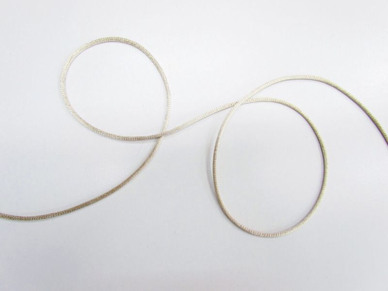 Rat Ribbon 3mm Rat Tail Cord- Ivory 002 | Rat Tail Ribbon Fabric Online