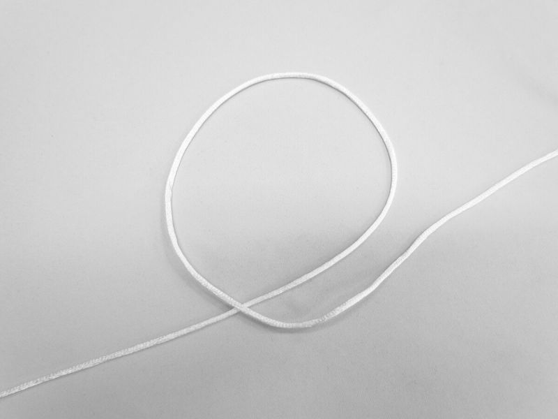 Rat Ribbon Rat Tail Ribbon- White | Haberdashery & Trims Fabric Online
