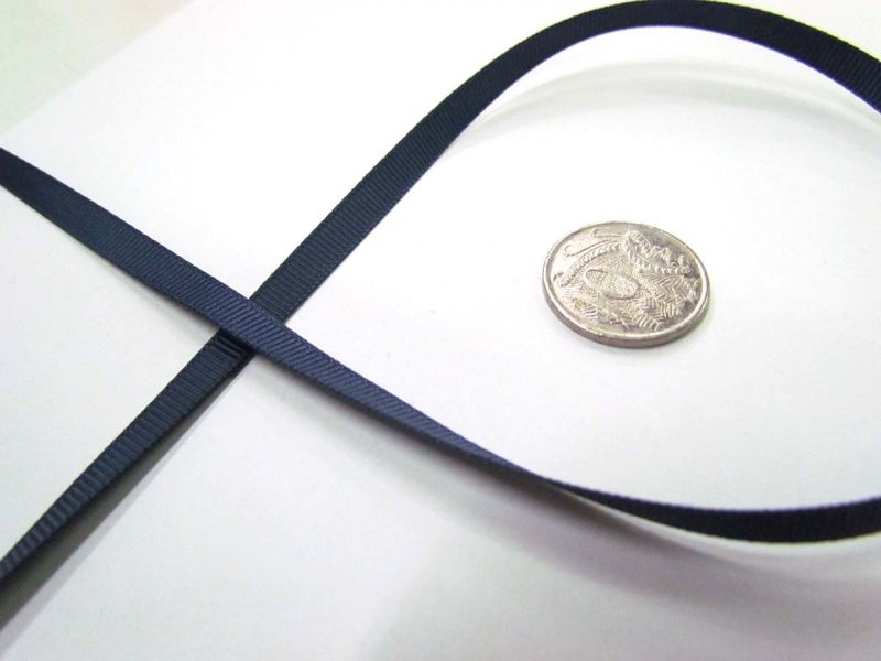 Grosgrain Ribbon 6mm- Navy | 6mm Grosgrain Ribbons Fabric Online