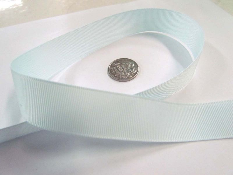 Light Blue Ribbon Reed Grosgrain Ribbon 22mm- Light Blue | 22mm Grosgrain Ribbons Fabric Online