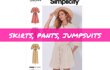Skirts, Pants, Jumpsuit Sewing Patterns